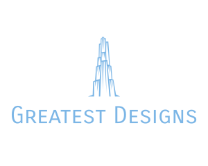 Ice Building Structure logo design