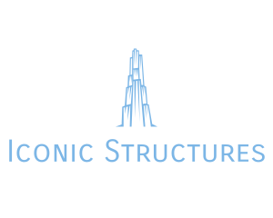 Ice Building Structure logo design