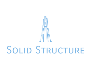 Ice Building Structure logo design