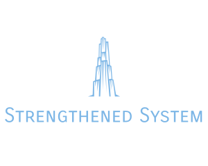 Ice Building Structure logo design