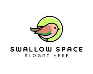 Sparrow Bird Circle logo