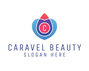 Heart Droplet Beauty Salon logo design