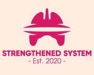 Pink Respiratory System logo design