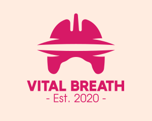 Pink Respiratory System logo design