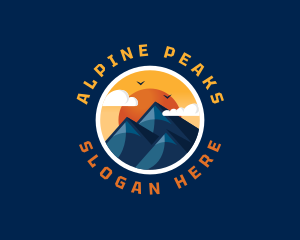 Alpine Mountain Peak logo