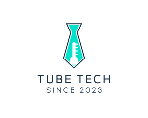 Necktie Laboratory Tube  logo design