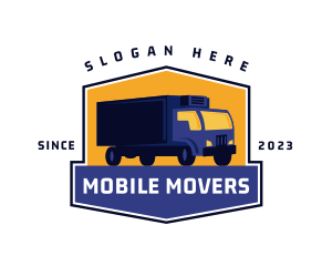 Logistics Truck Delivery logo design