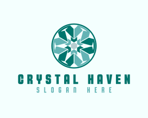 Home Decor Crystal Boutique logo design
