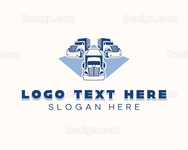 Logistics Delivery Truck Logo