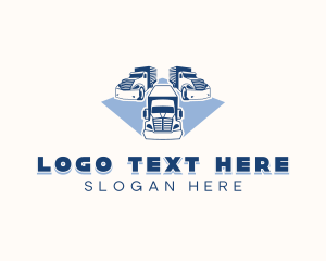 Logistics Delivery Truck logo