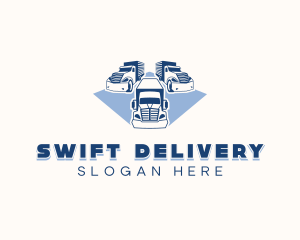 Logistics Delivery Truck logo design