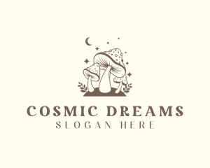 Psychedelic Shrooms Garden logo design