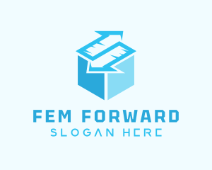 Box Arrow Forwarding logo design