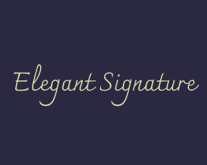 Elegant Cursive Business logo design