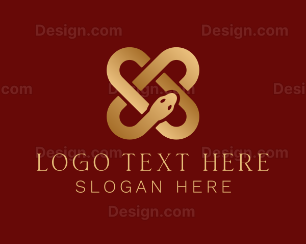 Celtic Knot Snake Logo