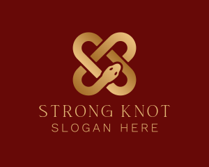 Celtic Knot Snake logo design