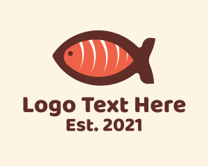 Bass - Salmon Sashimi Restaurant logo design