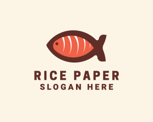 Salmon Sashimi Restaurant logo design