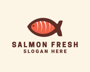 Salmon Sashimi Restaurant logo design