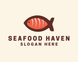 Salmon Sashimi Restaurant logo design