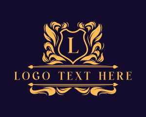 Luxury Floral Crest logo