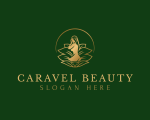 Elegant Beautiful Nude Woman logo design