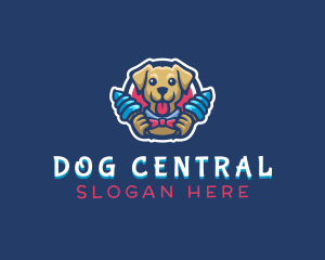 Dog Ice Cream Dessert logo design