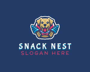 Dog Ice Cream Dessert logo design