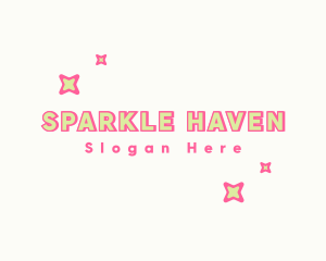 Quirky Star Sparkle logo design