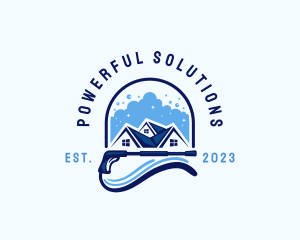 Power Washing Home logo design