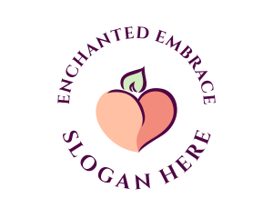 Erotic Naughty Peach  logo design