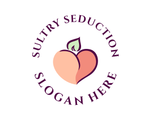 Erotic Naughty Peach  logo design