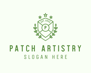 Shield Wreath Academy logo design