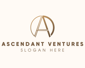 Luxury Brand Letter A logo design