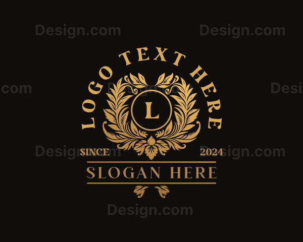 Stylish Floral Event Boutique Logo