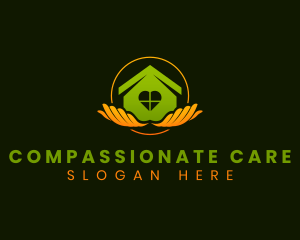 Home Care Hands logo design