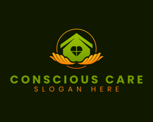 Home Care Hands logo design