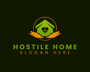 Home Care Hands logo design