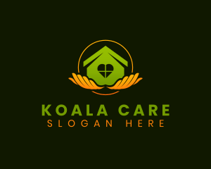 Home Care Hands logo design