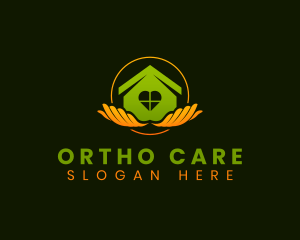 Home Care Hands logo design