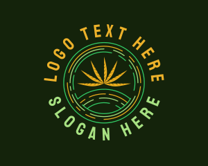 Natural Marijuana Leaf logo