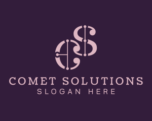 Boutique Letter CS Monogram logo design