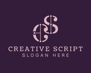 Boutique Letter CS Monogram logo design