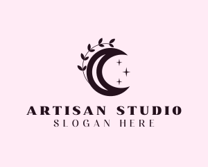 Floral Moon Boutique logo design