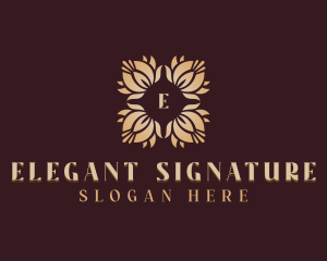 Luxury Floral Event logo design