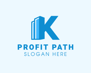 Income Graph Letter K logo