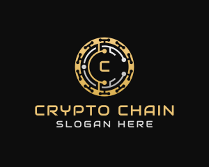 Crypto Coin Currency logo design