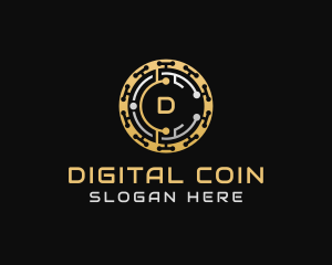 Crypto Coin Currency logo design