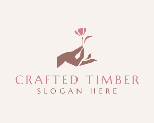 Flower Hand Beauty logo design