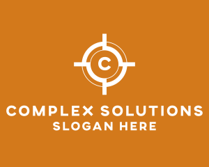 Aim Shooting Target logo design